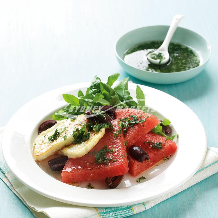 Recipe for Watermelon, Rocket & Haloumi Salad – Sydney Markets